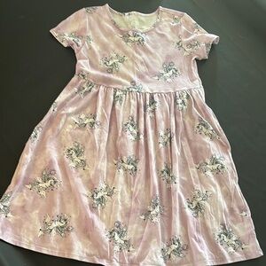 Wonder Nation Pink Dress with Unicorn Print